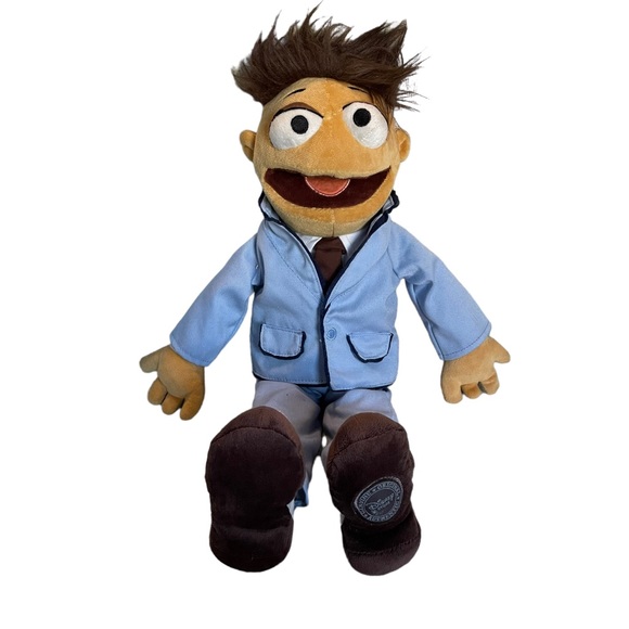 Muppets Movie Walter Plush 18" GENUINE DISNEY STORE Stuffed Beanie Bottom Rare - Picture 2 of 15